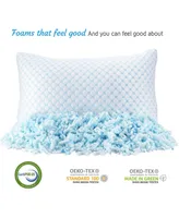 Nestl Heat and Moisture Reducing Ice Silk and Gel Infused Memory Foam King Pillow