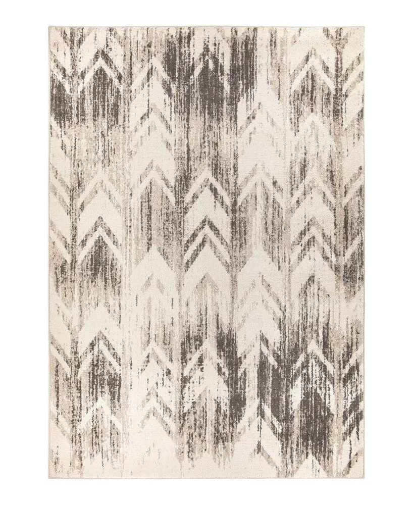 Orian Illusions Kenyon Neutral 5'3" x 7'6" Area Rug