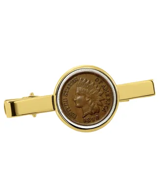 American Coin Treasures 1800's Indian Penny Coin Tie Clip