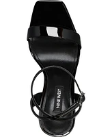 Nine West Women's Zadie Square Toe Stiletto Heel Dress Sandals