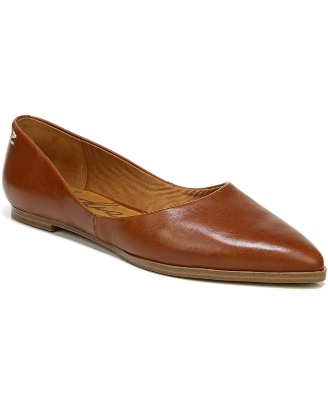 Puno Cognac | Brown Pointed Toe Flats