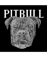 La Pop Art Men's Word - Pitbull Face Long Sleeve T-Shirt