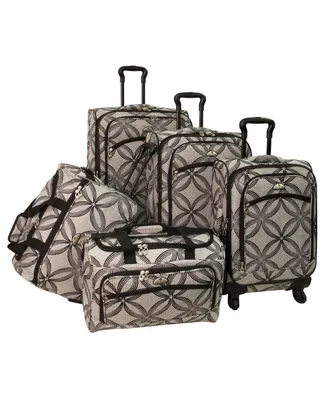 American Flyer Clover 5 Piece Spinner Luggage Set