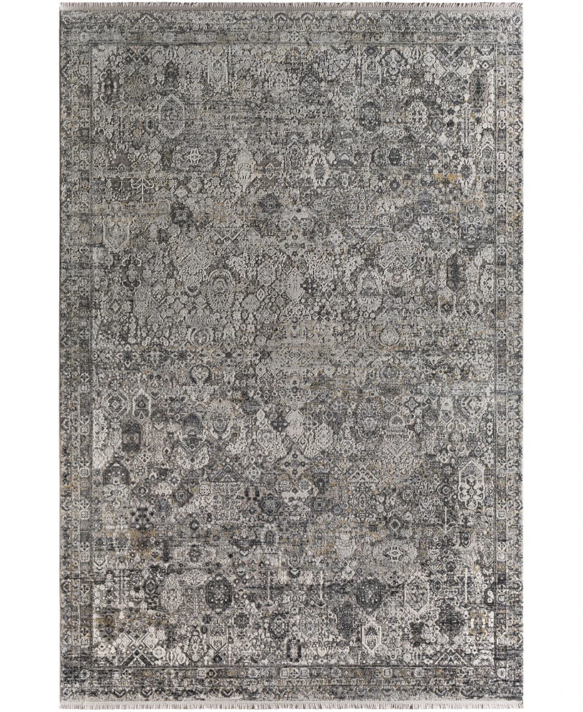 Surya Solar Sor-2313 Gray 3' x 8' Runner Area Rug