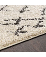 Livabliss Berber Shag Bbe-2301 Charcoal 2' x 2'11" Area Rug