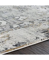 Surya Solar Sor-2308 Charcoal 3' x 9'10" Runner Area Rug