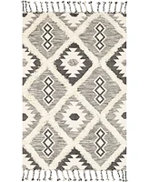 Closeout! Livabliss Apache Apa-2303 Black 3' x 5' Area Rug