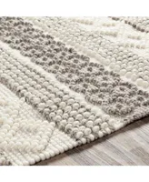 Surya Farmhouse Neutrals Fls-2301 Cream 5' x 7'6" Area Rug