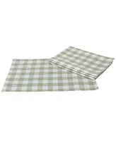 Xia Home Fashions Gingham Check Placemats - Set of 4, 19" x 13"