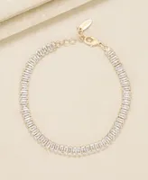 Ettika Rhinestone Baguette Women's Anklet