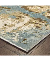 Jhb Design Creation CRE01 Blue 9' x 12' Area Rug