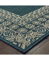 Jhb Design Scope SCO03 Blue 1'10" x 7'6" Runner Rug