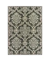 Oriental Weavers Latitude 8020K Gray 7'10" x 10' Outdoor Area Rug