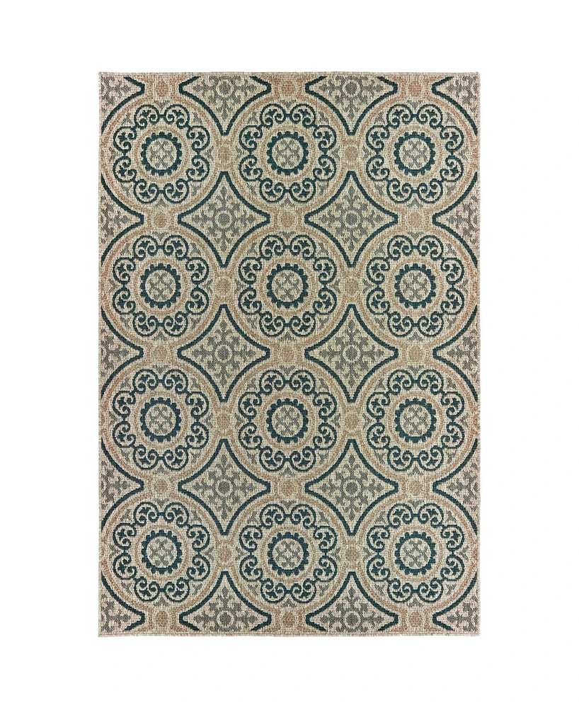 Jhb Design Scope SCO07 5'3" x 7'3" Outdoor Area Rug