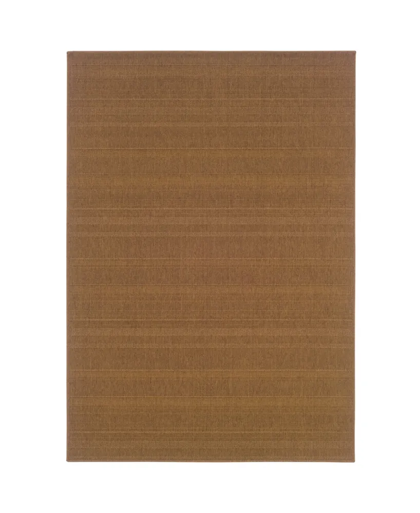 Jhb Design Veranda VER05 Tan 7'3" x 10'6" Outdoor Area Rug