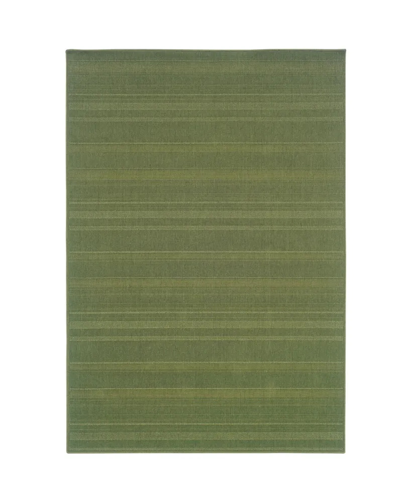 Jhb Design Veranda VER05 Green 8'6" x 13' Outdoor Area Rug