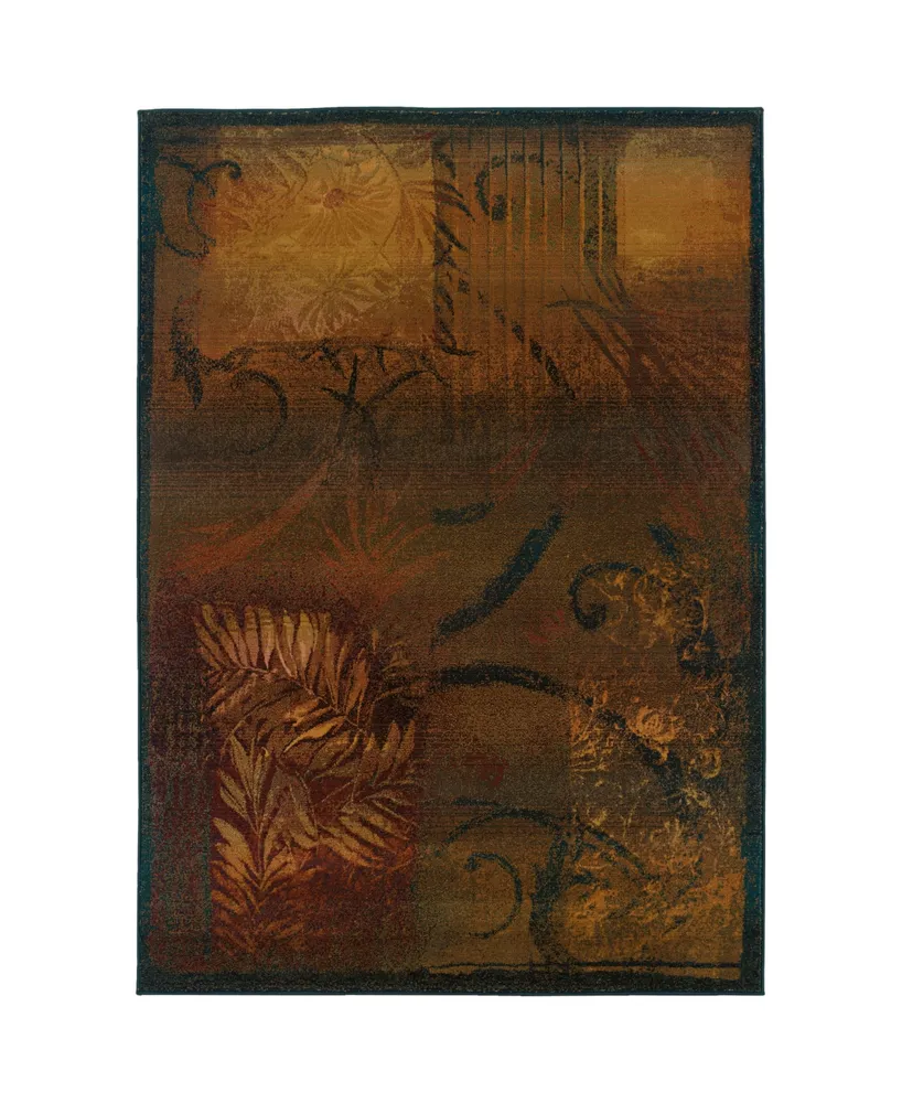 Jhb Design Kismet KIS011 Brown 6'7" x 9'1" Area Rug