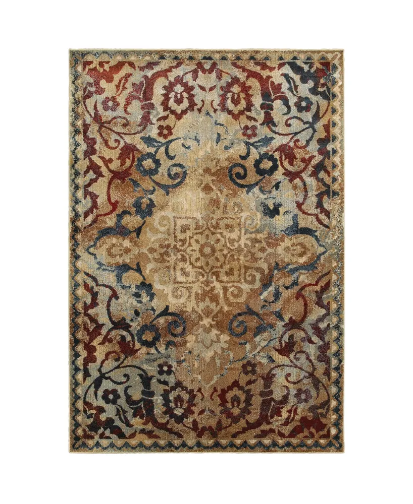 Jhb Design Gotham GOT01 Gold 6'7" x 9'6" Area Rug