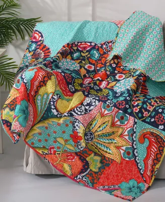 Levtex Jules Floral Reversible Quilted Throw, 50" x 60"