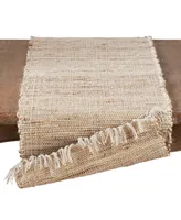 Saro Lifestyle Jute Chindi Table Runner