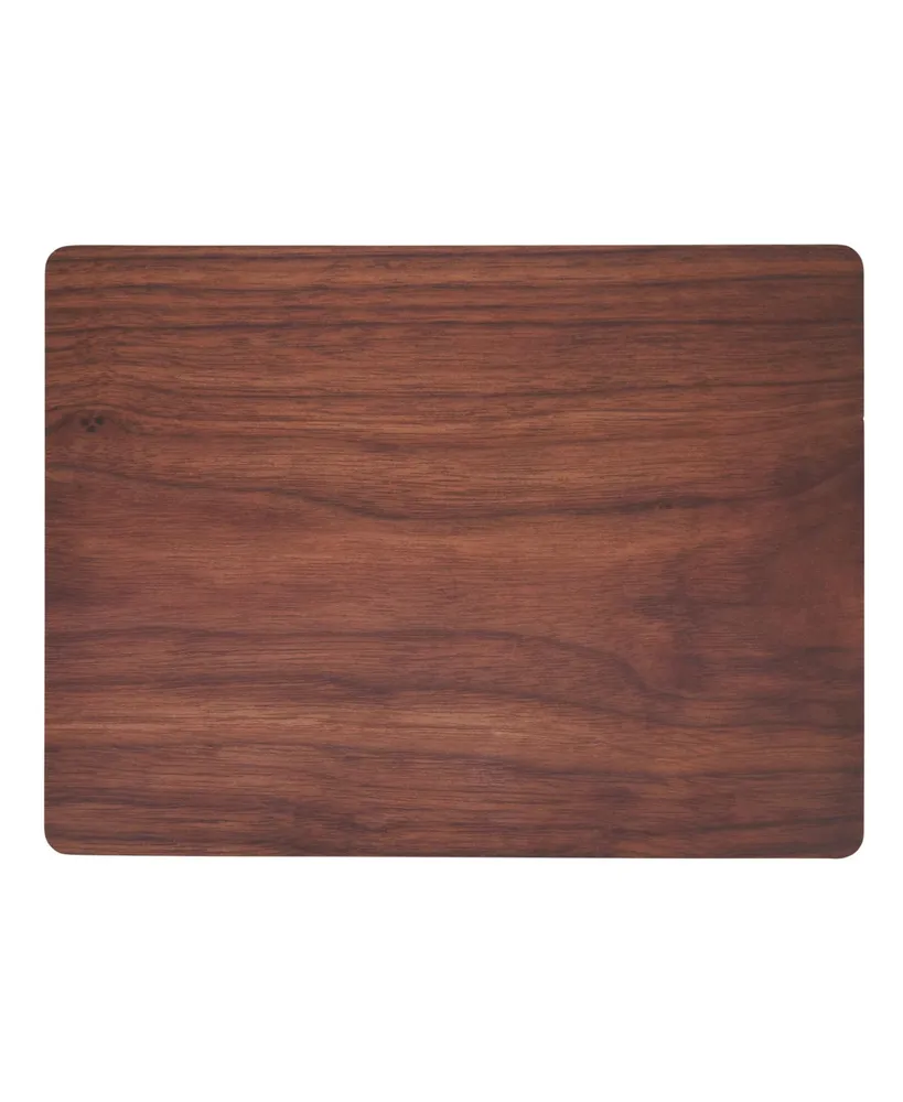 Saro Lifestyle Wood Print Placemat Set of 4