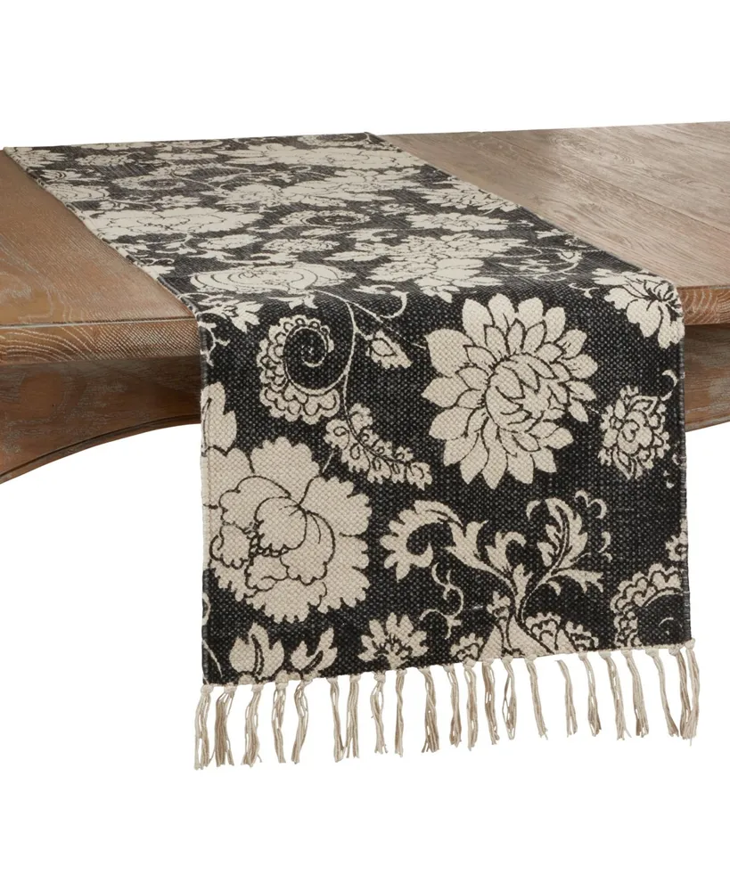 Saro Lifestyle Floral Runner