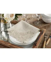 Saro Lifestyle Embroidered Lace Napkin Placemat Set of 2