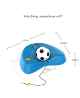 Hey Play Soccer Rebounder - Reflex Training Set With Fillable Weighted Baseand Ball With Adjustable String Attached - Kids Sport Practice Equipment