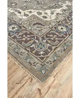 Feizy Ustad R6112 Ivory 5'6" x 8'6" Area Rug