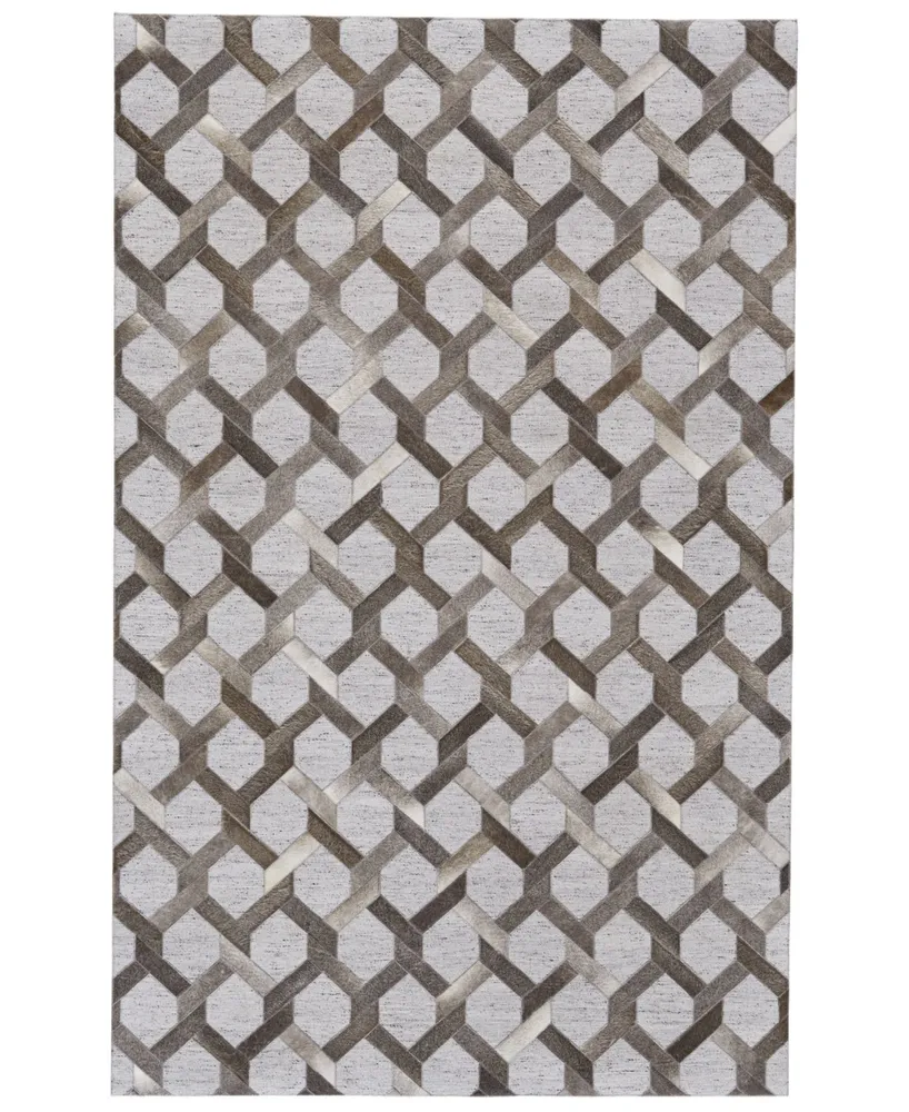 Feizy Fannin R0752 Slate 2' x 3' Area Rug