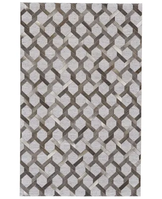 Feizy Fannin R0752 Slate 2' x 3' Area Rug