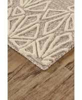 Feizy Enzo R8735 Ivory 2'6" x 8' Runner Rug