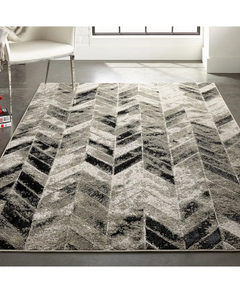 Feizy Micah R3048 Gray 1'8" x 2'10" Area Rug