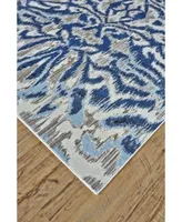 Feizy Milton R3467 Blue 6'7" x 9'6" Area Rug