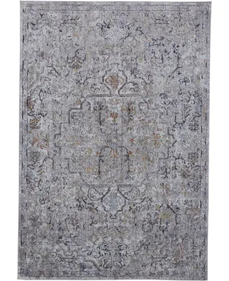 Feizy Armant R3911 Gray 6'7" x 9'6" Area Rug