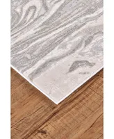 Feizy Prasad R3894 Silver 5' x 8' Area Rug