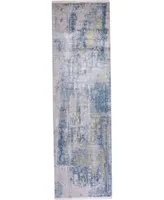 Feizy Cadiz R3890 Blue 3'1" x 10' Runner Rug