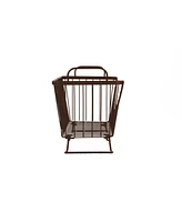 Spectrum Diversified Ashley Stackable Wire Basket with Raised Feet and Looped Handles, Small