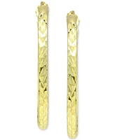 Giani Bernini Small Textured Hoop Earrings in 18k Gold-Plated Sterling Silver, 3/4", Created for Macy's