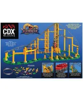 Cdx Blocks Brick Construction Sidewinder Roller Coaster Building Set