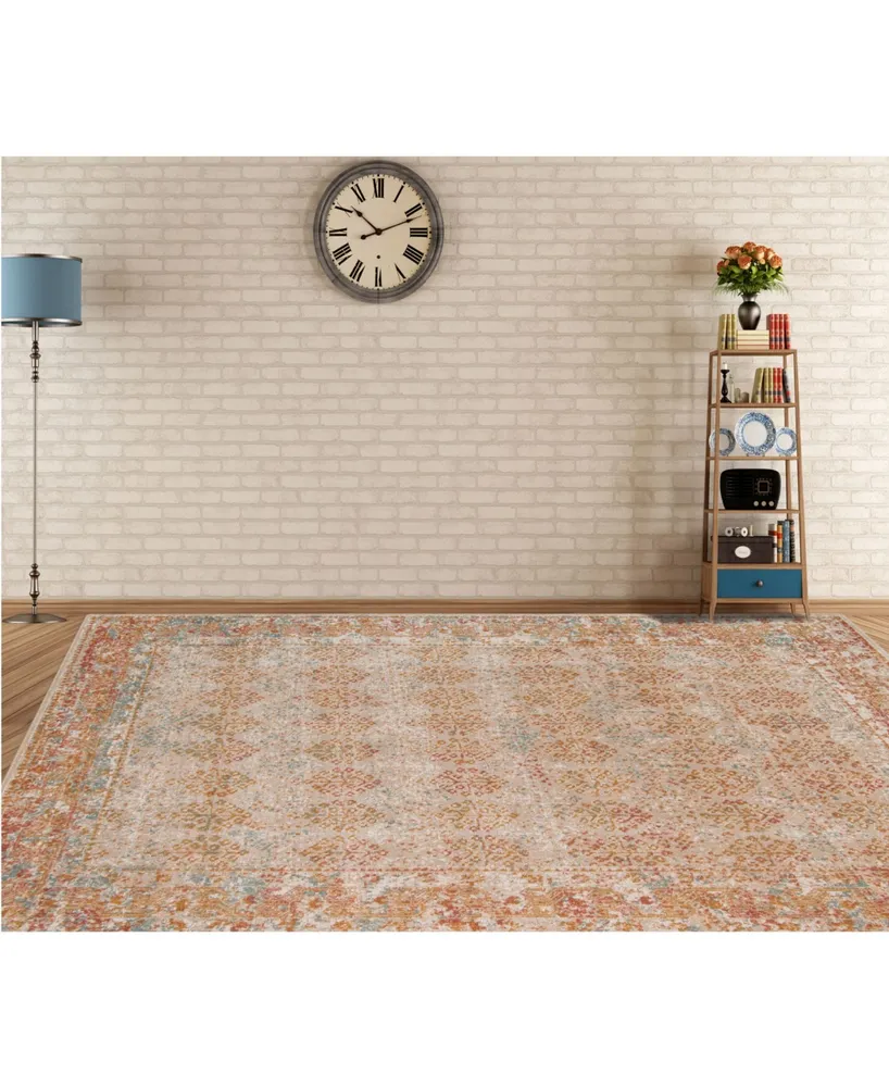 Amer Rugs Eternal Ete-16 Beige/Rust 3'11" x 5'11" Area Rug