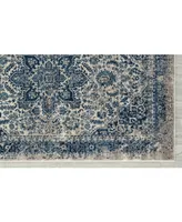 Amer Rugs Manhattan Man-39 Beige/Teal 2'6" x 7'6" Runner Rug