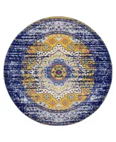 Closeout! Amer Rugs Manhattan Man-34 Navy 6'6" Round Rug