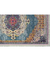 Closeout! Amer Rugs Manhattan Man-3 Blue 2'6" x 6' Runner Rug