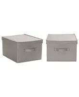 Household Essential Large Fabric Storage Bins 2 Pack