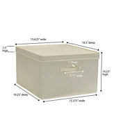 Household Essential Jumbo Fabric Storage Bins 2 Pack
