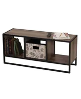 Household Essential Ashwood Open Cubby Coffee Table