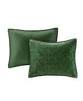 Madison Park Harper Quilted Velvet 3-Pc. Quilt Set