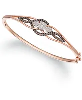 Le Vian Chocolate Diamond (1/5 ct. t.w.) & Vanilla Diamond (3/8 ct. t.w.) Bangle Bracelet in 14k Rose Gold