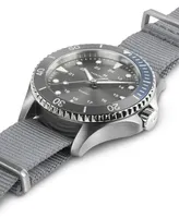 Hamilton Unisex Swiss Scuba Gray Nato Strap Watch 37mm